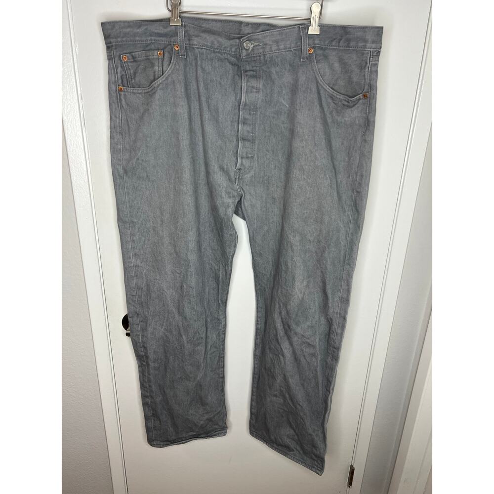 Levi's 501 Men's Straight Leg Button-Fly Jeans Grey ~ Size 46x32 tagged